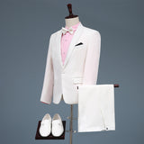 Black Tie Attire Suit Set Three-Piece Set Slim Groom Dress