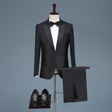 Black Tie Attire Suit Stage Chorus Performance Dress