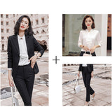 Interview Suit Women Suit Women's Spring and Autumn Interview Clothes Two-Piece Suit