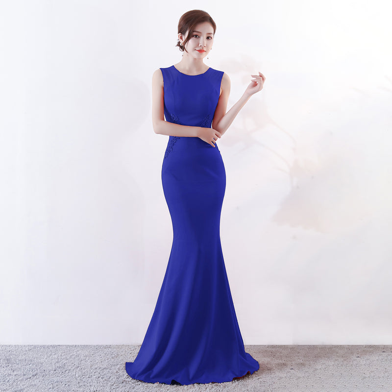 Burgundy Dress Formal Dress Women's Banquet Host Slim Fit Elegant Long Dress