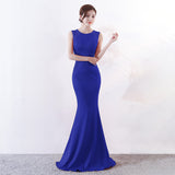 Burgundy Dress Formal Dress Women's Banquet Host Slim Fit Elegant Long Dress
