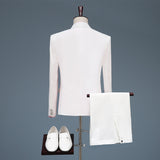 Black Tie Attire Suit Set Three-Piece Set Slim Groom Dress