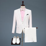 Black Tie Attire Suit Set Three-Piece Set Slim Groom Dress