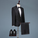 Black Tie Attire Suit Stage Chorus Performance Dress