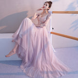 Mauve Dress Bridesmaid Toast Dress Long Slim-Fit Host Bridesmaid Dress Wedding Dress