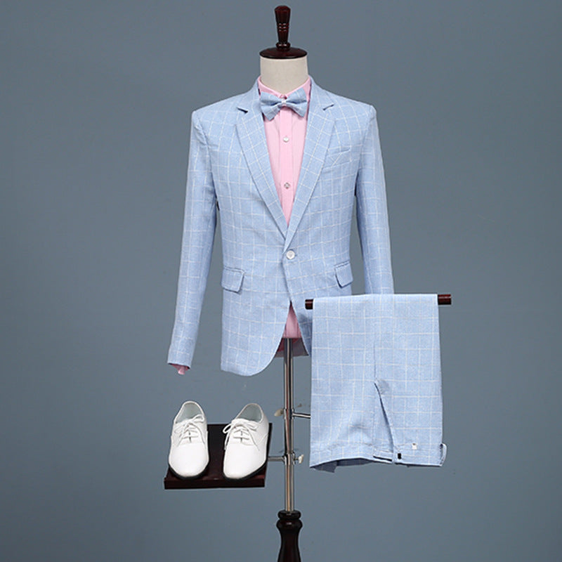 Black Tie Attire Suit Slim-Fit Performance Dress