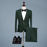 Black Tie Attire Suit Slim Business Dress