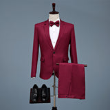 Black Tie Attire Suit Slim Business Dress