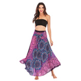 Gypsy Girl Outfits Skirt Beach Vacation Dress Two-Way Large Swing Skirt