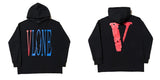 Vlone Hoodie Autumn And Winter Black And White Large Vshaped Female Men'S And Women'S Hoodie Coat