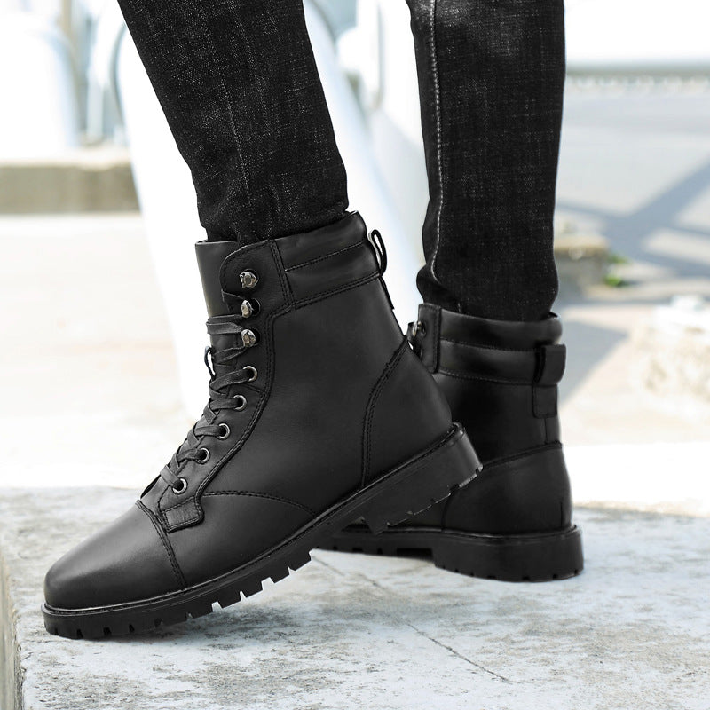 Men's Boots Work Boot Men Casual Hiking Boots Men's Ankle Boots Cotton Shoes Winter