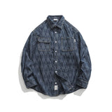 Men Denim Jackets Spring and Autumn Denim Jacket Male Loose Shirt Shirt Coat
