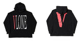 Vlone Hoodie Autumn And Winter Black And White Large Vshaped Female Men'S And Women'S Hoodie Coat