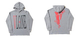 Vlone Hoodie Autumn And Winter Black And White Large Vshaped Female Men'S And Women'S Hoodie Coat