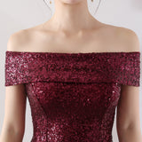 Burgundy Dress Formal Dress Slimming Host Formal Dress Long