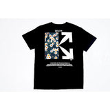 Off White T Shirt Graffiti Arrow Print Short Sleeve Tshirt Men'S Clothing Owt