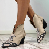 Python Boots Dr. Martens Boots Autumn and Winter Riveted Short Boots