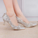 Nude Heels for Wedding Crystal Shoes Wedding Shoes