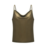 Coachella Music Festival Outfits Solid Color Camisole Multi-Color Bottoming Shirt Top