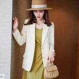 Interview Suit Women Khaki Autumn Blazer Spring and Autumn Leisure