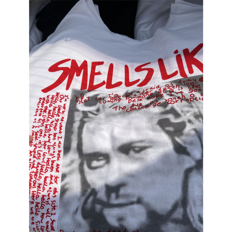 Nirvana T Shirt Vintage Kurt Cobain Tee Nirvana Band Character Printing