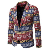Men Prom Outfits Christmas Elements Fashion Matching Dynamic