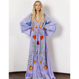 Beth Dutton Bohemian Dress Winter Autumn Maxi Dresses Summer Embroidered Hollow Tassel Dress