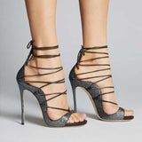 Nude Strappy Heels Strap Sandals Women's Sandals