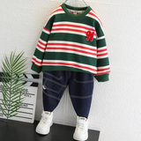 Toddler Boys Sweater Boys Spring and Autumn Suit Casual Two-Piece Suit