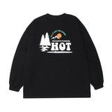 Crew Neck Sweatshirts for Men Menswear Autumn Clothes Printed Crew Neck Sweatshirt Men's Fashion Brand Loose Casual