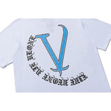 Vlone T Shirt Summer Casual Loose Short Sleeves High Street Style Couple With T-Shirt