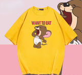 Tom And Jerry T Shirt Loose Cartoon Anime Half Sleeve