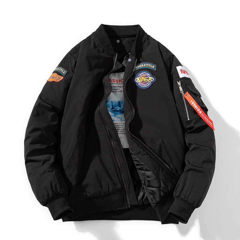 Varsity Jacket Casual Coat Men And Women Loose Embroidery Autumn And Winter