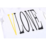 Vlone T Shirt Big V Hip Hop Men And Women Couple T-Shirt Tee