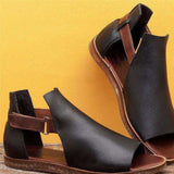 Women Open Toe Sandals Flats Summer Open Toed Low Heel Plus Size Women's Sandals