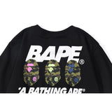 Bathing Ape T Shirt Summer Men's and Women's Short-Sleeved Top