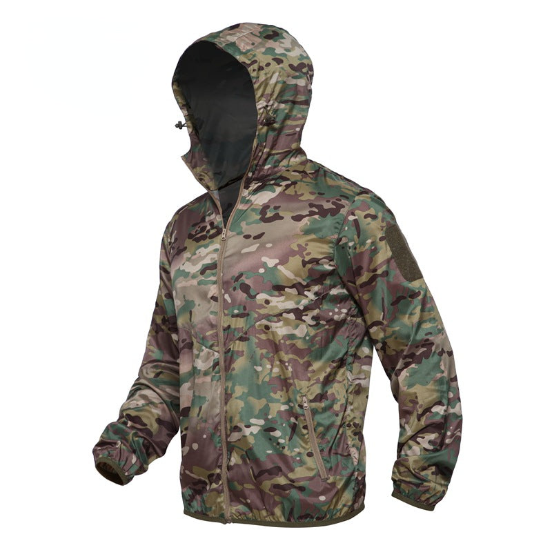 Camofire Jacket Hooded Camouflage Wind Shield Outdoor