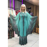 Slim V-neck Printed Dress African Dashiki Ankara Styles Dress