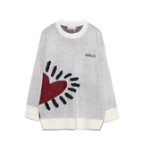 Man Fall Outfits Sweater Men and Women Retro Loose Knitted Coat