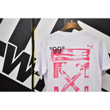 Off White T Shirt Printed Short Sleeve Tshirt Outer Plus Size Casual Men'S Clothing Owt