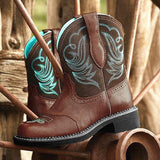 Yellowstone Cowboy Boots Women'S Cowboy Boot Autumn And Winter Leather Boots Middle Boots Female Boots