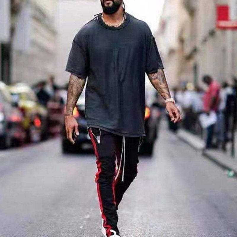 Askyurself T Shirt Short Sleeve Fog Loose Retro Trendy T-shirt