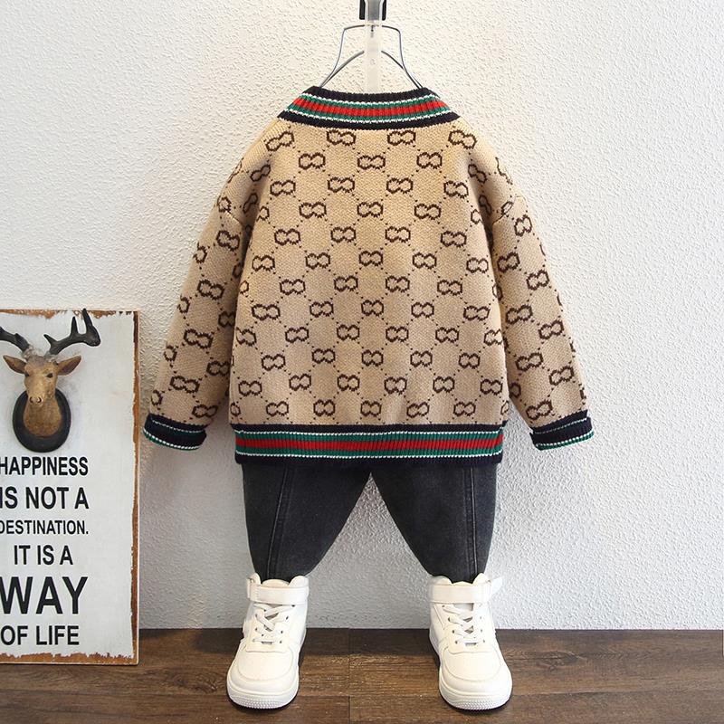 Toddler Boys Sweater Boys' Knitted Jacket Male