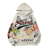 Kanye West Sunday Service Hoodie Graffiti Printing Hoodie Sweater