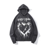 Man Fall Outfits Printed Hoodie Loose Couple's Tops