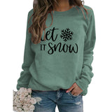 Yes I M Cold Sweatshirts Let It Snow Printed Sports Sweater