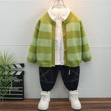 Toddler Boys Sweater Boys' Knitted Sweater Coat Spring and Autumn