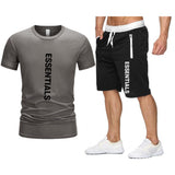 Fog Fear Of God T Shirt & Shorts 2 Piece Set Loose T-Shirt Cotton Men'S Casual Male