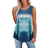 Modern Gypsy Outfits Romanian Gypsy Outfits Printed Vest T-shirt for Women