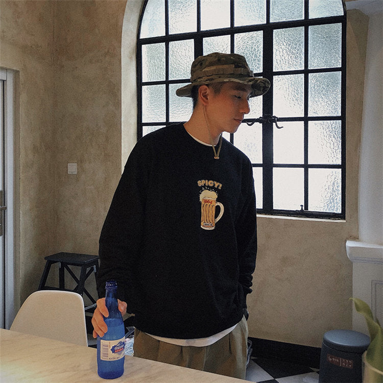 Men's Graphic Hoodies Men's Autumn Printed Sweater Men's